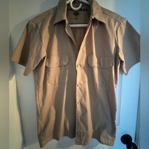 Dickies Flex Men's Tan Short Sleeve Shirt